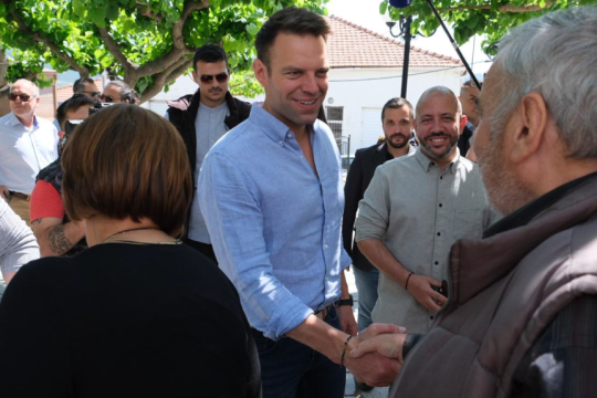 Ο Στέφανος Κασσελάκης στη Θεσσαλία